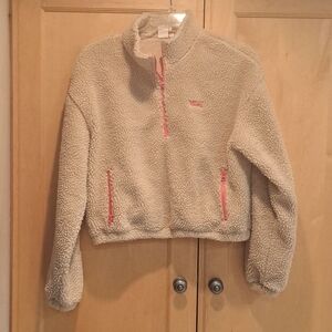 Vans 1/4 zip fleece/sharpa women's jacket, size M